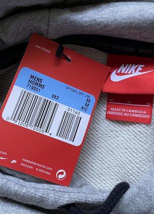 Худі nike fc po 719501-063 чоловіче оригінал розмір m сіре6 фото