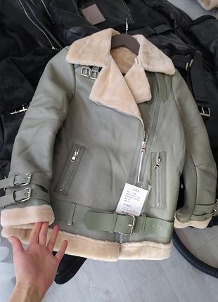 Куртка дубленка косуха авиатор