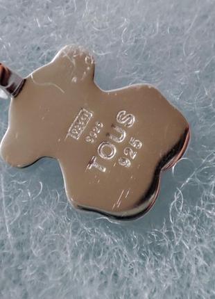 Подвеска с черным камнем украшение мишка ведмедь оникс онекс фирменная