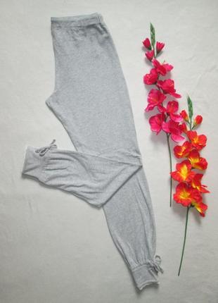 Классные домашние стрейчевые брюки серый меланж с красивыми манжетами maddison3 фото