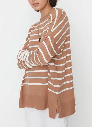 Светр оверсайз у смужку 5