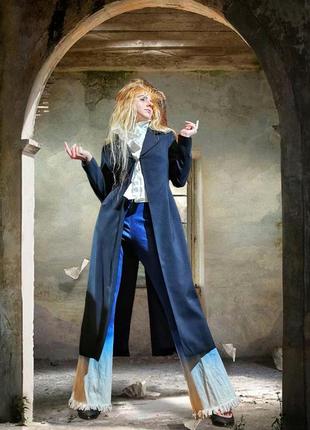 Пиджак длинный плащ удлинённый вечерний кардиган bluelita блейзер