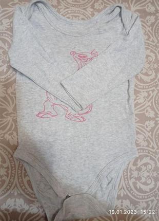 Бодик с длинным рукавом 74-80 размер 756