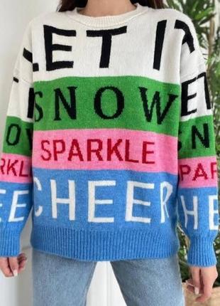 Свитер с принтом3 фото