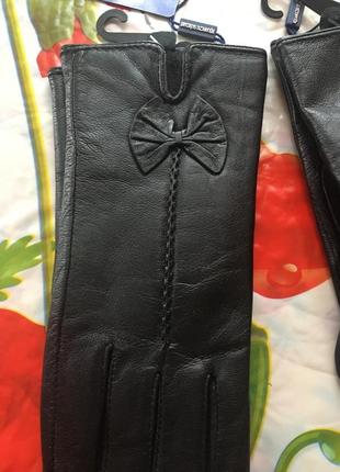 Женские кожаные перчатки на размер  s-m2 фото