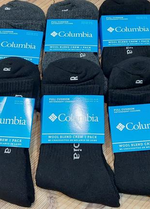 Мужские высокие носки columbia wool blend crew 1pack!