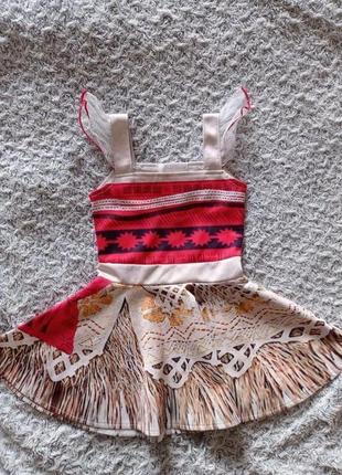 Карнавальное платье моана диснеи 3-4 года1 фото