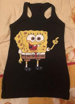 Майка коттоновая sponge bob