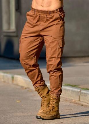 Класичні чоловічі штани карго з кишенями  молодіжні зручні стильні брюки