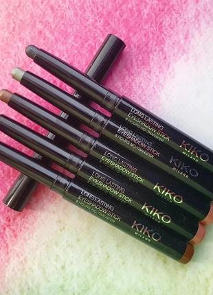 Тени kiko milano long lasting eyeshadow stick 19 anthracite4 фото