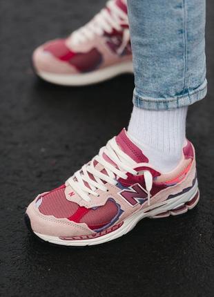 Женские кроссовки new balance 2002r pink, женккие кроссовки демисезонные3 фото