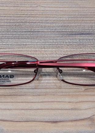 Узкие женские очки цвета бургунди vilma от gant!2 фото