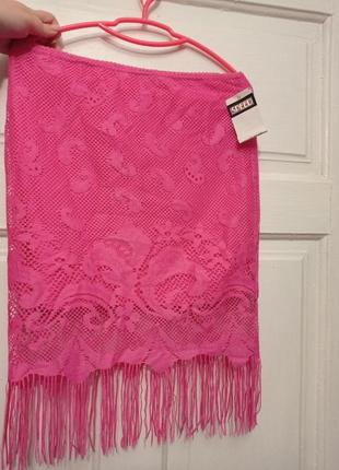 Стильная летняя юбка бахрома тороки