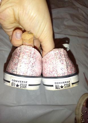 Кеды блестящие  converse 25 размер 6