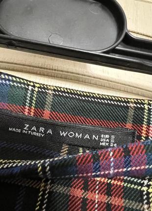 Мини юбка в клетку zara5 фото