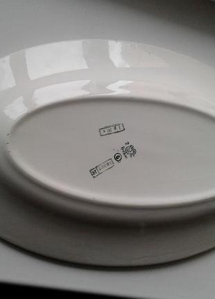 Блюдо, тарілка часів ссер клеймо, вінтаж, новорічний фаянсовий завод 60-ті роки