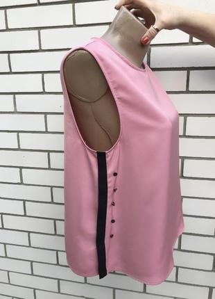 Розовая блузка с пуговицами по боку zara7 фото
