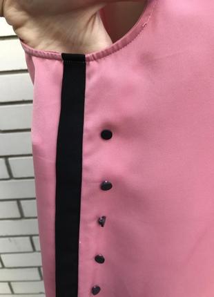 Розовая блузка с пуговицами по боку zara10 фото