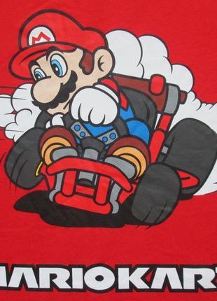 Шикарная хлопковая футболка марио mario kart primark 🍒🌺🍒3 фото