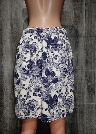 Льняная юбка с карманами пот-37-50 см4 фото