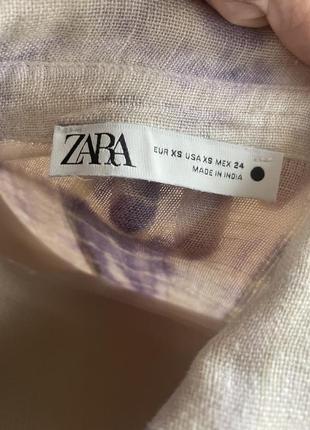 Блуза оверсайз с актуальным принтом zara s7 фото