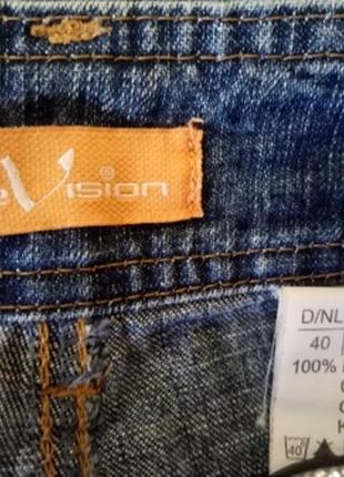 Крутые  джинсовые   бриджи   р. 50/524 фото