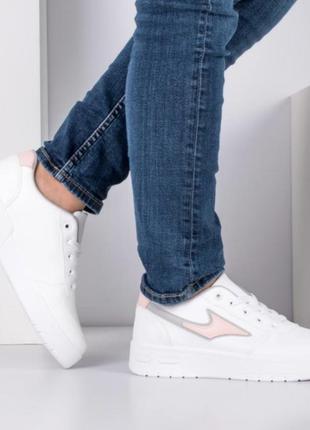 Стильные белые кроссовки кеды криперы модные кроссы2 фото