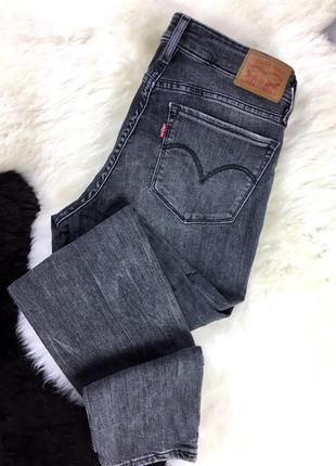 Джинсы серые levi's 711 skinny1 фото