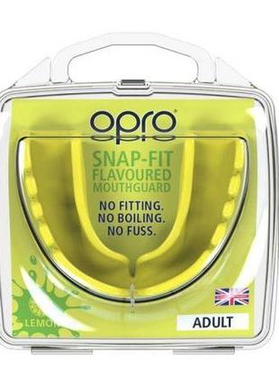 Капа боксерська opro snap-fit lemon yellow flavoured (art.002139007)2 фото