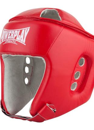 Боксерський шолом тренувальний powerplay 3084 червоний xl2 фото