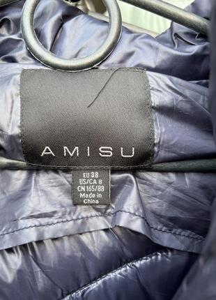 Amisu куртка m женская удлиненная демисезонная5 фото