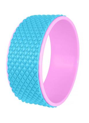 Для йоги та фітнесу колесо dobetters yoga dbt-y2 light blue стретчинг ролик йога-кільце 32*13 см3 фото
