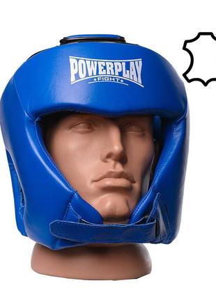 Боксерський шолом турнірний powerplay 3049 синій m2 фото