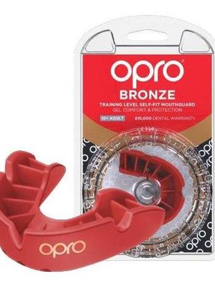 Капа боксерська opro bronze red (art.002219003)