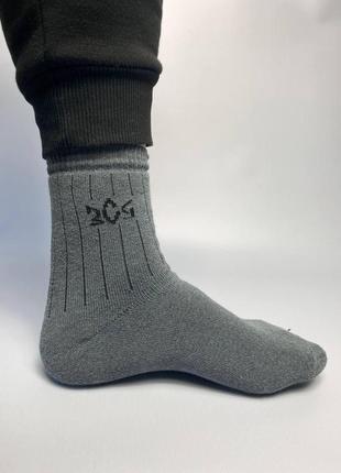 Теплые мужские носки набор носков мужских с патриотичной вышивкой 4 пары 41-45, зима, в подарочной упаковке4 фото