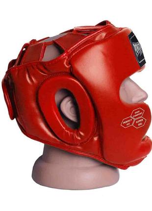 Шлем для бокса тренировочный powerplay красный xs