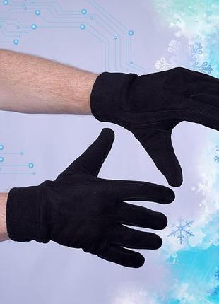 Зимова термобілизна чоловіча, комплект 6 в 1 штани + кофта + шапка й баф + термошкарпетки + рукавички4 фото