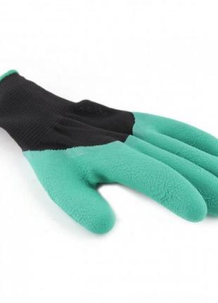 Водонепроницаемые универсальные садовые перчатки с когтями garden genie gloves