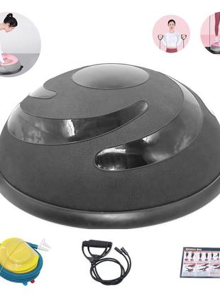 Напівсфера для рівноваги балансувальна платформа dobetters marine thread black  нестійка + насос 58 см