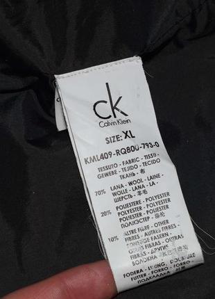 Calvin klein wool coat мужское премиальное шерстяное пальто7 фото