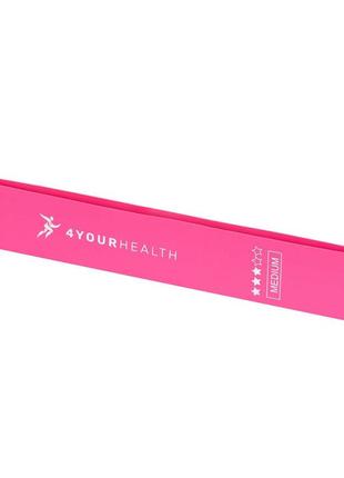 Фітнес резинки набір із 5шт. 4yourhealth mini band fitness 2662 (від 1 до 20кг.) рожевий8 фото