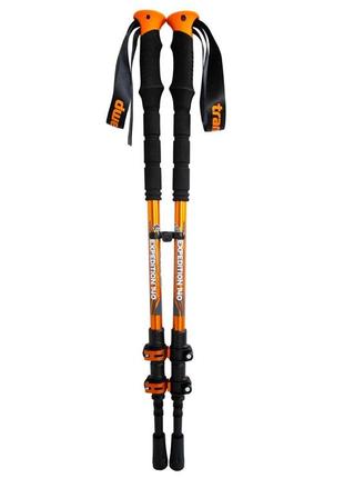 Трекинговые палки для ходьбы tramp expedition 140 alu 7075 черные (пара)