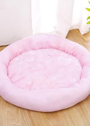 Круглий лежак для котів taotaopets 536604 pink розмір s
