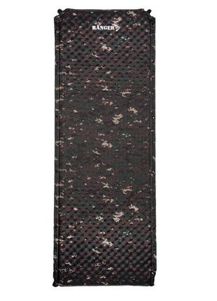 Компактний і довговічний самонадувний килимок ranger олimp camo (арт. ra 6643)2 фото
