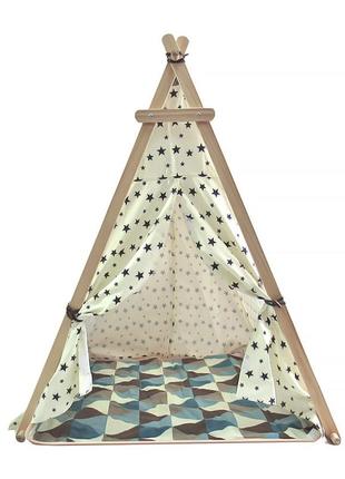 Ігровий намет вігвам littledove tt-to1 ромби дитячий