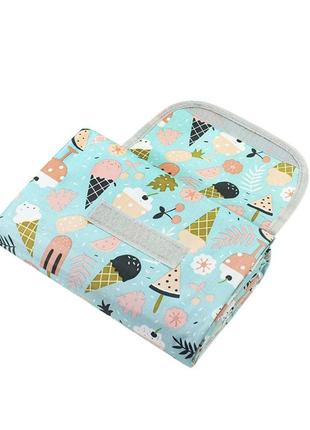 Каремат коврик для пикника и кемпинга складной shanpeng njb-001 голубое мороженое 150*200 см