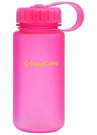 Спортивна пляшка для води kingcamp treitan bottle 400ml (pink) фітнес пляшка 0.4 літр