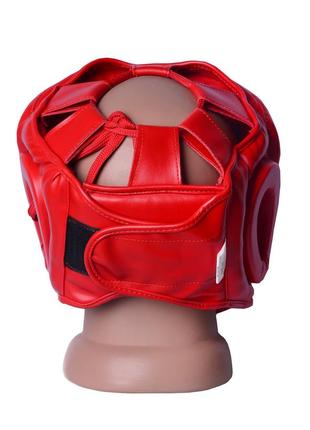 Качественный боксерский шлем тренировочный powerplay красный xl4 фото