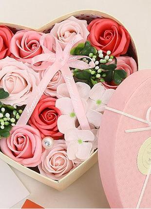 Подарочный набор цветов из мыла "my love" оригинальный подарок любимой девушке