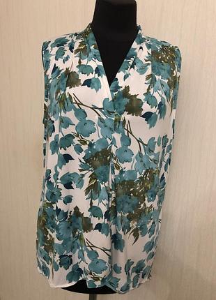 Топ без рукавів з кольором бірюза